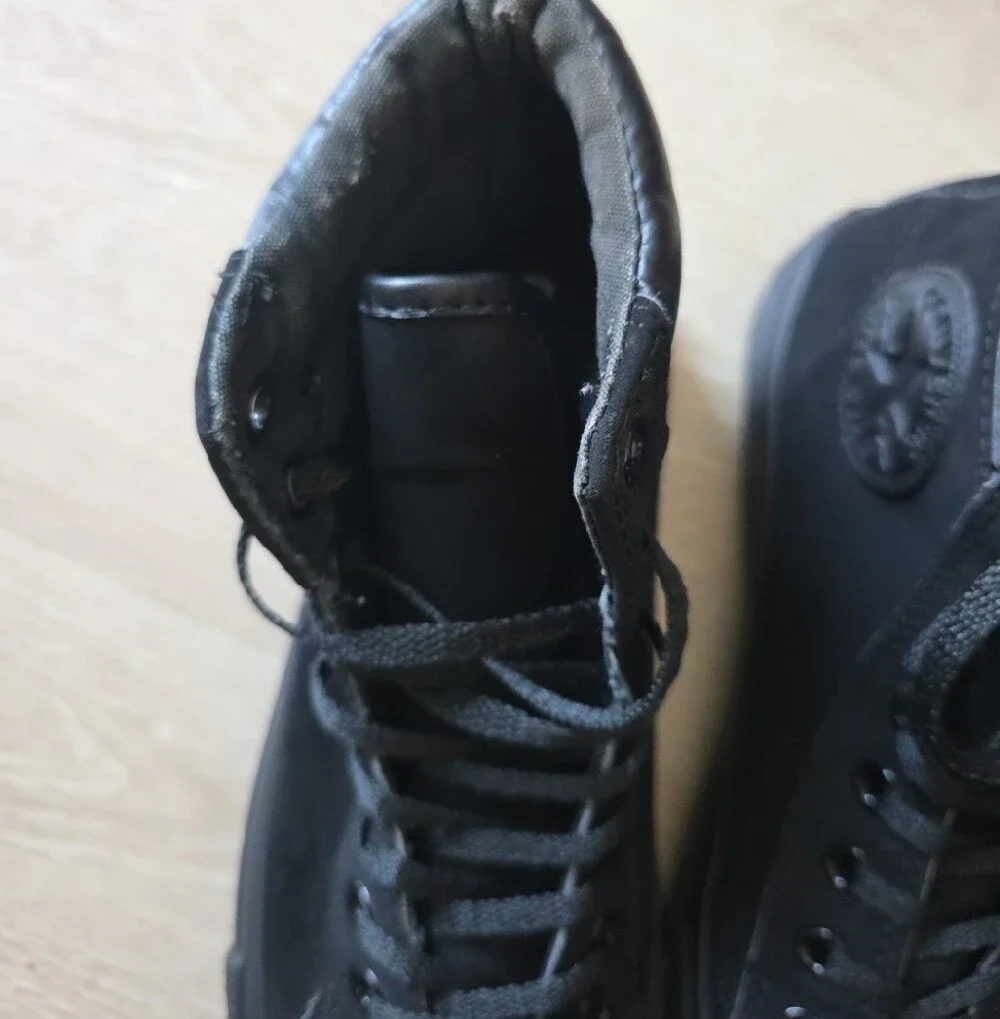 Converse Chuck Taylor All Star PC Boots Mens Black Nubuck M8/ W10..RARE🔥